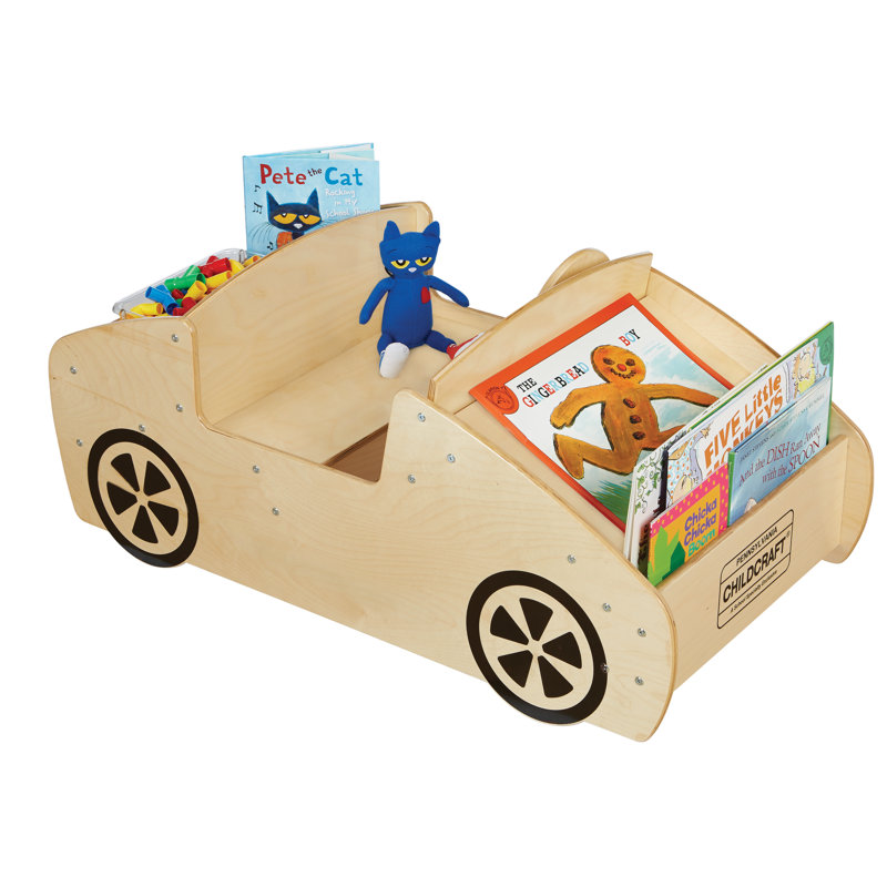 Childcraft 20.25'' H X 45'' W Chip Resistant Car Kids Bookcase Wayfair